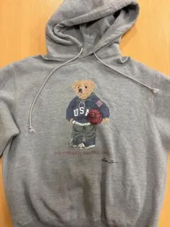 Polo by Ralph Lauren グレーパーカー　90s ポロベア