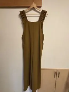 KHALITA フリル付きマスタードサロペット