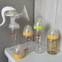 Pigeon 哺乳瓶と搾乳器セット