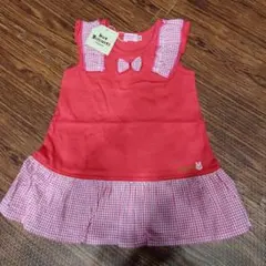 ミキハウス ワンピース 90 チュニック ノースリーブ ホットビスケッツ