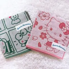 サンリオキャラクターズ タオルハンカチ 2枚セットのサムネイル