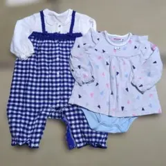 ク*ネ様 ミキハウス ロンパース・カバーオール 80サイズ