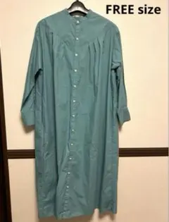 【❤️即購入OK❤️】sm2rhythm キャン　長袖　ターコイズ　ワンピース