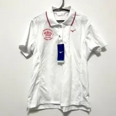 ミズノ ゴルフウェア レディース 白 × ピンク Mサイズ