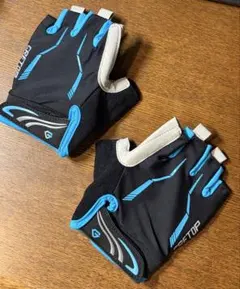 GRETOP 半指グローブ ブラック/ブルー M