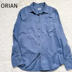 ORIAN コットンシャツ イタリア製 落ち着いたブルー