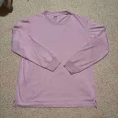 Ｌ　エアリズムコットンクルーネックTシャツ　長袖　接触冷感　綿