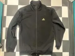 adidas ブラック ジップアップジャージゎ