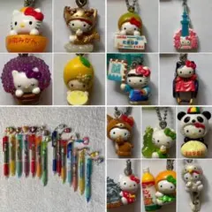 【希少】サンリオ ご当地キティ シャーペン ボールペン 14本セット
