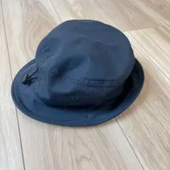 【試着のみ美品】無印良品 バケットハット 黒 50cm キッズ 帽子 夏