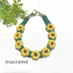 マクラメ　スマホショルダー　ハンドストラップ　ハンドメイド　No.83