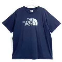 THENORTHFACEザノースフェイスロゴプリントTシャツネイビーヴィンテージ