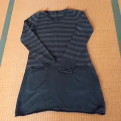 グレイマジック　ニットチュニックワンピース