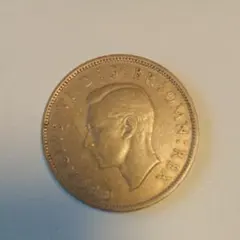 1950년 영국 2실링 동전 조지 6세 빈티지