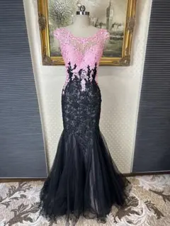 ピンク・ブラック マーメイドドレス
