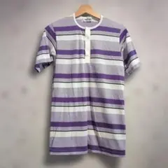 90s Wrangler ヘンリーネック ボーダー Tシャツのサムネイル