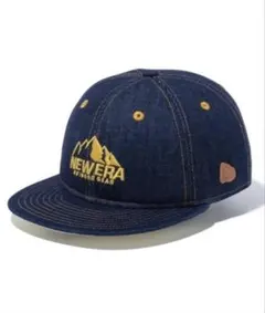 【美品】NEW ERA ニューエラ マウンテンロゴ　デニムキャップ 帽子　CAPのサムネイル