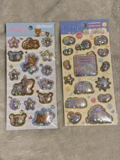 リラックマ すみっコぐらし キラッとぷくぷくエアーシール 2種セット