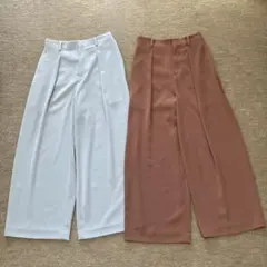 ユニクロ　ドレープワイドアンクルパンツ　Sサイズ 2枚セット