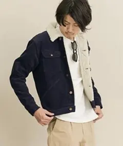 Wrangler ボアジャケット ラングラー 古着 ネイビー