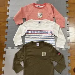 【値下げ】PETIT BATEAU 長袖Tシャツ3枚セット 24m