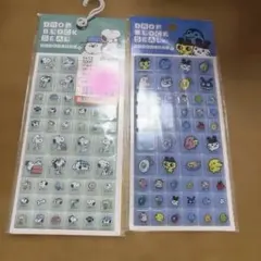 スヌーピー　たまごっち　ドロップブロックシール　タイルシール　2点セット