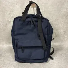 MUJI 無印良品 肩の負担を軽くする手提げ付リュックサック A4 ネイビー