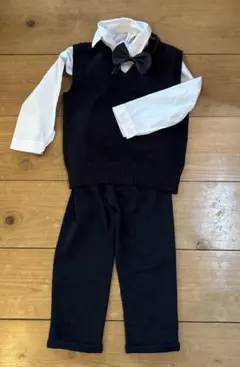 フォーマルセット ネイビー ベスト シャツ パンツ