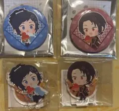 わんぱく 刀剣乱舞 ツリビレ 加州 安定 沖田組4点セット アクスタ 缶バッジ