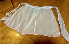 70sヨーロッパ古着 フランスアンティーク vintage レースエプロン