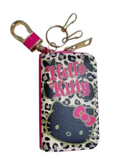 ハローキティ ヒョウ柄 スマートキーケース