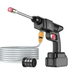 ✨高圧洗浄機 コードレス✨USB充電式 フォームノズル 噴射距離 取扱説明書