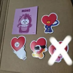 BT21 シールセット4枚です