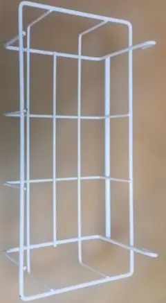 ホワイト　メッシュ引っ掛けカゴ　6個