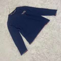 BEAMS HEART 長袖 ボーダー　カットソー LL～３Lサイズ ネイビーのサムネイル