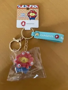 サンリオ ミャクミャク　フロッキー ストラップ キーホルダー　ポムポムプリン