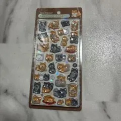 ボンボンドロップシール　和柄 柴犬