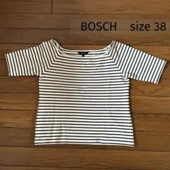 【美品】BOSCH ボーダー 半袖カットソー 38のサムネイル