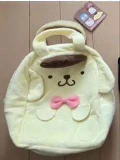 ポムポムプリン ほっこりブラウンふわふわバッグ
