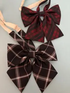 【イーストボーイ】チェック柄リボン2点セット｟値下げ｠