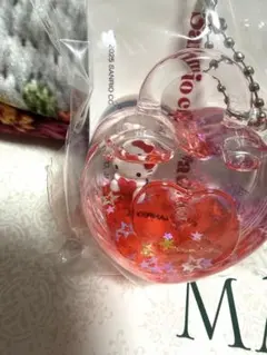 Sanrioハローキティ きらゆらハート型キーホルダー新品未開封