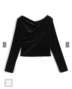 ベロアドレープトップス［dk1551］