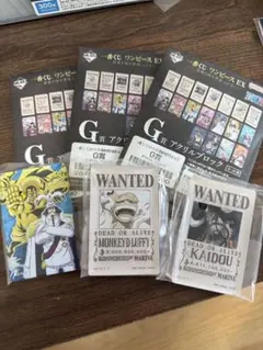 ワンピース　一番くじ G賞アクリルブロック ルフィ ニカ ギア5 カイドウ 戦国