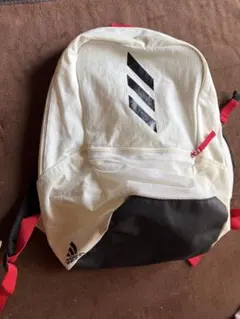 アディダス　リュック　バックパック　白　美品　バスケ　サッカー