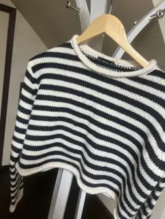ZARA KNIT ボーダー ニット セーター 長袖