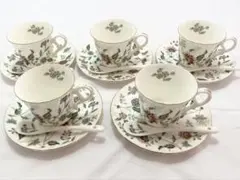 KEITO　Exceed BON　カップ＆ソーサー　スプーン付き　5客セット