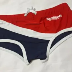 SEOBEAN メンズ 競泳水着 トリコロールカラー Mサイズ