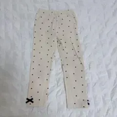 ♡petit main♡ハート柄サイドリボンレギンス♡110サイズ