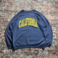 80s Hanes CALIFORNIA スウェット USA製　グランジ