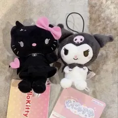 サンリオ ハローキティ 小悪魔ぬいぐるみ クロミ マスコット　2種セット